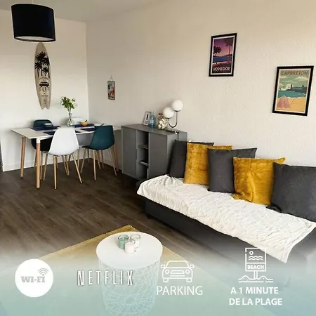 Cozy With Balcony 1 Minute From The Sea / T2 Cosy Avec Balcon A 1 Min De L'ocean Apartment *